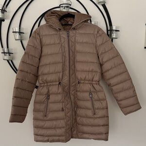 Kenneth Cole Tan Puffer Jacket